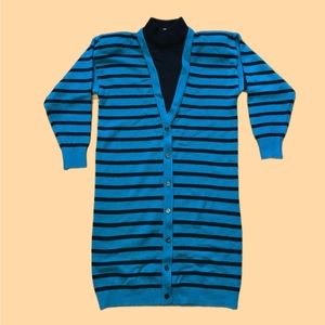 Vintage Late 70s-80s A’Milano Mom Mock Turtle Neck Sweater Dress